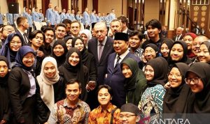 Prabowo didampingi Erdogan sapa mahasiswa Indonesia di Turki