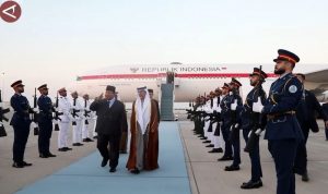 Pasukan kehormatan sambut kedatangan Presiden Prabowo di Abu Dhabi
