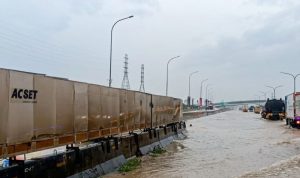 Tol Jakarta-Tangerang sempat tergenang akibat curah hujan tinggi