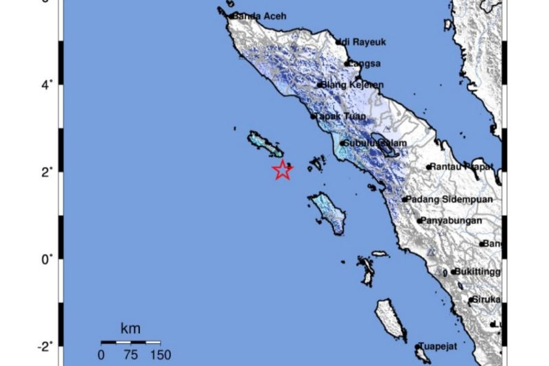 Gempa M5,6 di Simeulue akibat subduksi Lempeng Indo-Australia