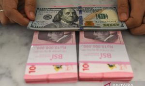 Rupiah menguat seiring pernyataan Trump bahwa perang hampir selesai
