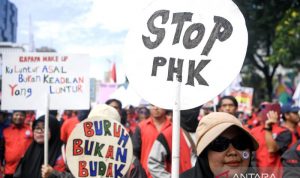Peringatan Hari Buruh Internasional di Jakarta