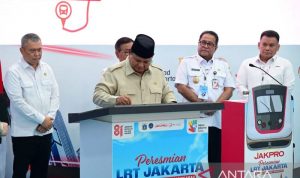 Prabowo resmikan LRT jalur Kelapa Gading-Manggarai